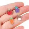 Jardín de Verduras Simulado Accesorios de Frutas Colgante de Aleación DIY Cadena de Teléfono Llavero Encanto Venta Caliente Transfronteriza