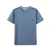 Pijama de Manga Meia-Calça Masculino Algodão Moco Roupa Externa Amiga da Pele Respirável Solta Casual Tamanho Plus Roupas de Casa Masculinas Top Verão