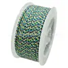 Cuerda Ruyi de Hilo de Algodón Color Mixto Enrollada a Mano Estilo Tibetano Juguete Colgante Trenzado Cordón Cuerda Colorida de Ocho Hilos Borla Hilo para DIY