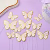 Adorno para pastel de cumpleaños de mariposa dorada repujada para celebridades de internet transfronterizas, decoración creativa de diosa para pastel, suministros de decoración para fiestas