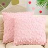 Fronha de Travesseiro Rosa com Flor para Fronha de Travesseiro Sem Enchimento Fronha de Travesseiro de Sofá de Alta Qualidade para Mesinha de Cabeceira de Cama Almofada de Apoio de Cor Sólida para Escritório