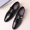 Zapatos de Cuero Nuevos Zapatos de Vestir de Negocios para Hombre Zapatos Coreanos para Hombre Juveniles Talla Grande Punta Resistentes al Desgaste Transpirables Casuales Zapatos de Boda