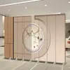 Nova divisória de tela estilo chinês para sala de estar, hall de restaurante, entrada, parede de fundo de hotel, biombo dobrável móvel para casa