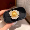 Anillo de Flor de Zircón Perla Abierta Anillo de Dedo Índice Moda Simple Vintage Europeo y Americano Joyería de Lujo Ligero Gama Alta Venta al por Mayor
