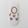 Calcetines de oso pardo para mujer, calcetines náuticos de verano finos, modernos, de boca baja, bonitos calcetines japoneses antideslizantes invisibles de caña baja