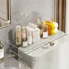 Prateleira para vão traseiro de vaso sanitário, prateleira para vão de parede sem furos, rack de armazenamento oculto, prateleira de vão com laterais alargadas e estendidas