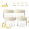 Frascos de Almacenamiento de Alto Borosilicato, Frascos Sellados al Vacío Resistentes a Altas Temperaturas, Frascos de Conservación para Refrigerador, Frascos de Vidrio con Tapa de Silicona para Conservación de Alimentos en Cocina