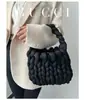 Nueva bolsa de terciopelo, bolsa tejida a mano DIY, bolso de mano de hilo hilado con núcleo de terciopelo de cristal, procesamiento personalizado y venta al por mayor OEM