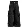 Pantalones de Trabajo Trendy Estilo Retro Americano Hechos a Medida Pantalones Casuales con Imágenes y Muestras, Fábrica de Ropa Producción de Muestras Oemodm