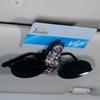 Clipe de óculos para carro multifuncional fofo com incrustação de diamante carro carro carro interior pala de sol criativo suporte para óculos de sol feminino