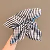 Dulce Nuevo Estilo Francés Rayas Encaje Intestino Grueso Anillo para el Cabello Cola de Caballo Sentido Avanzado Goma para el Cabello Banda para el Cabello Accesorios para el Cabello Banda para el Cabello Adorno para la Cabeza