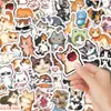 50 Lindas Pegatinas de Gatitos Pixelados Material para Diario de Dibujo DIY Cuaderno Teléfono Móvil Refrigerador Maleta Pegatinas
