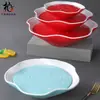 Plato de hielo seco de melamina vajilla creativa famosa en Internet plato para hot pot plato para hot pot de cordero plato para grasa de tripa de res plato para intestinos de pato plato para sashimi