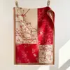 Bufanda Nueva de Cachemira Imitación con Diseño Floral Chino para Mujer Otoño Invierno Retro Doble Cara Cálida Chal Grande Regalo para Mamá Calentador de Cuello