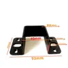 Dobradiça de Cama Espessada Suporte de Cama em Forma de U Suporte de Viga de Cama de Madeira Maciça Gancho de Cama Acessórios Fivela Suporte Fixo para Estrado de Cama