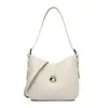 Bolsas Pequeñas de Moda Populares para Mujer Primavera 2026 Nuevo Bolso Cruzado de Alta Gama Bolso de Hombro Bajo el Brazo Bolso Tipo Cubo Color Café