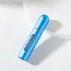 Botella dispensadora de perfume de 10 ml con recarga directa inferior, Botella rociadora autocebante, Botella de perfume de plástico con pulverizador y prensa de aluminio