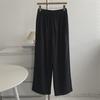 Pantalones de Mezclilla Azul Marino Oscuro de Longitud al Suelo Otoño 2025 Cintura Alta Adelgazantes Pierna Ancha Rectos Casuales Versátiles Pantalones Largos