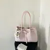 Bolso de textura tejida de moda para mujer, nuevo bolso versátil de un solo hombro para Primavera/Verano 2026, bolso de mano casual, bolso tote para el trabajo