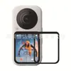 Adecuado para película templada Insta360 X6, película de vidrio curva negra de adhesivo completo Insta360 X6
