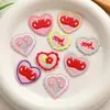 Série Renda Flor Amor Cor Etiqueta Bordada Coração de Pêssego Adesivos de Tecido Acessórios Criativos DIY Adesivos para Bolsa Roupas