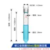 Tubo de vidro resistente à pressão rolha de PTFE rosqueada tubo colorimétrico laboratório químico fundo redondo/fundo plano com graduação parede espessa resistente à pressão