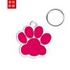 Placa de identificación para perro de pintura transfronteriza, etiqueta de metal de aleación, colgante de joyería para mascota, tarjeta de identificación con grabado láser para mascota anti-pérdida