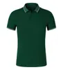 Camiseta casual de trabajo transpirable de piqué jacquard mercerizado de 40 hilos, con cuello, manga corta y logo estampado, camisa polo de negocios