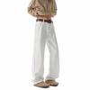 Pantalones Blancos Scimitar de Caída Suelta 2025 Nuevos para Hombre de Verano Rectos Holgados Americanos de Corte Limpio Retro