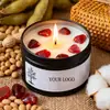 Set de Velas de Cristal Personalizadas para Mujer Vela de Soja para el Hogar