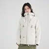 Chaqueta Exterior Rígida para Hombre y Mujer, Capa Interior de Plumas 3 en 1, Cortavientos e Impermeable, Chaqueta de Plumas Desmontable para Senderismo