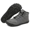 Nuevos zapatos de algodón gruesos de suela gruesa para otoño e invierno, para hombre y mujer, cómodas botas de nieve cálidas para exteriores con forro de felpa y zapatos de algodón casuales engrosados