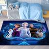 Alfombra Infantil de Dibujos Animados Frozen para Dormitorio, Linda Habitación de Princesa, Mesita de Noche, Corazón de Niña, Rosa, Elsa, Felpudo de Piso