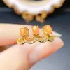 Anillo Popular de Ópalo de Fuego Natural al por Mayor de Fábrica Plata S925 Incrustado Piedra Principal 3*4 Joyería de Lujo Venta Directa de Fábrica
