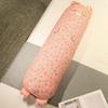 Almohada de animal de jacquard de hilo de tres capas de dibujos animados, linda almohada larga cilíndrica de cerdo, almohada para dormir para las piernas de las niñas, venta al por mayor