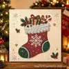 Kit de Arte de Pintura de Diamantes Navideños con Perlas DIY Transfronterizo 5D
