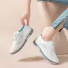 Sapatos Femininos de Tamanho Grande para Cruzamento de Fronteiras, Sapatos Femininos com Furos Vazados, Sandálias de Verão, Sapatos Casuais Respiráveis, Solas Macias, Sapatos Leves para Mães