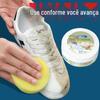 Limpador de sapatos branco multiuso escova de sapato sem lavagem artefato polidor de sapatos doméstico creme de limpeza multifuncional limpeza clareadora removedora de amarelo
