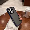 Funda de Teléfono Escudo Mate Agujero Grande para Apple 16promax Tendencia 14 Personalidad 13 Botón Metálico 12