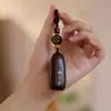 Chifre de Rinoceronte Jacarandá Pequeno Pingente Novo Estilo Chinês Corrente de Celular Bolsa Decoração de Carro Chaveiro Atacado