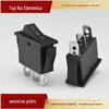 Interruptor Rocker Kcd3 Preto de 3 Pinos e 3 Velocidades Formato de Barco Interruptor Rocker Indiano 1 3 2 Interruptor de Energia Rocker