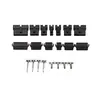 Conector Terminal de Pino de Acoplamento Aéreo Macho e Fêmea Preto Plástico ABS à Prova d'Água Pa66 Passo 2,54mm