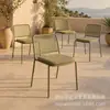 Sillas de Malla de Hierro Forjado Retro para Restaurante de Hotel Sillas de Balcón de Cafetería Sillas de Jardín Sillas de Malla Metálica para el Hogar Sillas de Comedor Mesa y Sillas