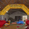 Fabricante Costura Personalizada Arco Inflável Exterior Grande Móvel Modelo Inflável Evento de Festival Modelo de Desenho Animado Inflável