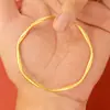 Acessórios Dourados com Retenção Forte de Cor Ouro Antigo Fechado Fosco Anel Mobius Pulseira Anel Liso Irregular para Joias DIY