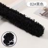 Palo retorcido de lana rizada Tiras de felpa de colores para la raíz del cabello Material DIY Super Grueso y Denso Regalo casero Oso de peluche