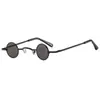 Leng Shao con TikTok Popular en Internet Cao Lao Si Montura Pequeña Redonda Gafas de Sol Retro Montura Redonda Pequeña Gafas de Príncipe Modernas