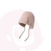 Boné de lã macio e ceroso/fofo, chapéu empilhado, proteção de orelha integrada para mulher, chapéu de renda quente, chapéu de cabeça para bolsa de rede vermelha