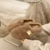 Pantuflas de felpa gruesas, esponjosas y antideslizantes con suela gruesa para mujer, nuevo estilo 2026, cálidas para otoño e invierno, que aumentan la altura, zapatos de algodón Bob Ken