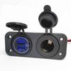 Cargador de teléfono móvil modificado QC3.0 con doble USB y interruptor de pantalla táctil de voltaje, toma de corriente de 12 V